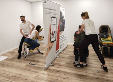 Masaże biurowe dla pracowników Bridgestone – podsumowanie akcji kwiecień–maj